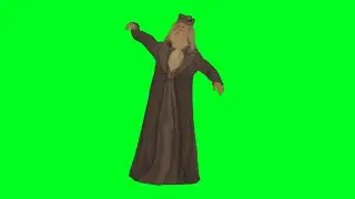 Proffessor Dumbledore dancing green screen