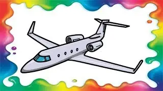 Cum sa desenezi un avion - pas cu pas, pentru copii