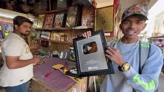 Silver Play Button Ko Frame Kara Diya 😍|| @POPMaheshSharma