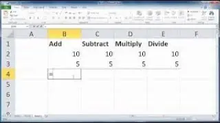 How to Add, Subtract, Multiply, Divide In MS Excel Quick Formula,2020