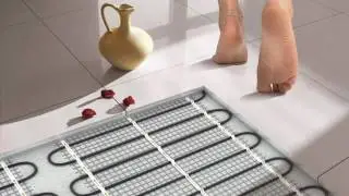 Installation of warm water from the floor of plastic pipes