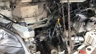 SsangYong Actyon (2G)_снятие ДВС и АКПП__вы устанете крутить и лазить в разные дырочки)))