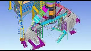 Aspiration of Stock House  blast furnace №5. Stack. Steel Design.