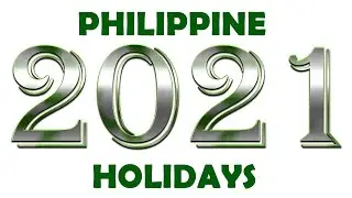 2021 Philippine Holidays