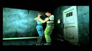 Resident Evil Director's Cut Крис находит Джилл (русская озвучка "лисы")