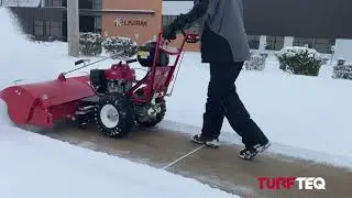 Clearing Snow with the Power Broom | TURF TEQ