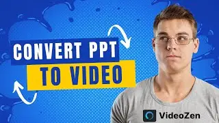 Convert Any PPT into Engaging Video In One Click | VideoZen PPT to Video Tutorial