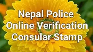 Police Report Stamp Process | Consular Stamp Nepal Police Report | Police Report Verrification
