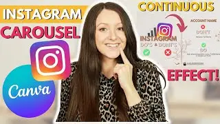 How to Create an Instagram Carousel: Continuous Effect in Canva for Free!