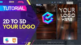 Spark AR Tutorial - Convert your logo 2D to 3D | Blender (EN Captions)