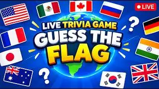 GUESS THE FLAG! 🌍 24/7 Live Chat Game | Test Your Geography!