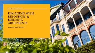 Engaging with Resources & Building Arguments