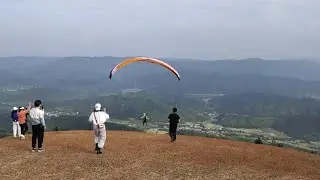 Unpowered  Flying Paraglider with @AliShanmao in zhuzho china.  #株洲 #paraglider