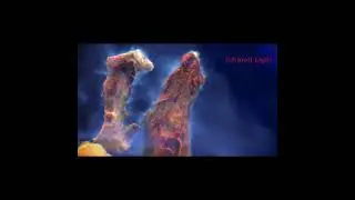 Pillars of Creation in 3D — Hubble Space Telescope and James Webb Space Telescope 