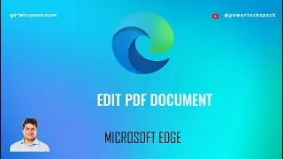How to edit PDF document or form (for free) using Microsoft Edge?