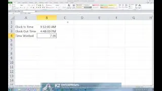 Calculating The Total Amount Of Time Elapsed In Excel