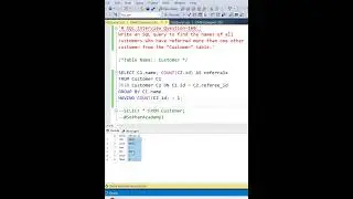 SQL Interview Question 160 || #sql #mysql #oracle #interview #shorts #reels #coding @SekharAcademy1