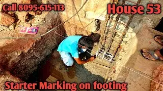 Marking of Starter On Footing Column plate position