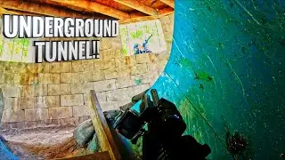 CRAZY PAINTBALL BATTLE with UNDERGROUND TUNNEL!!!    Magfed Paintball