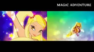 Winx Club - All Transformations 2D VS 3D