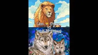 #Lion 🦁 #vs #Wolf 🐺