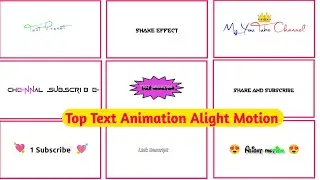 top 20 text animation alight motion ll top text animation alight motion preset ll 