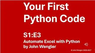 S1E3   Your First Python Code