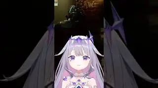 Bijou gets jumpscared trying to read the wall (shorter version) (Dead Space)  [Hololive/#Shorts]