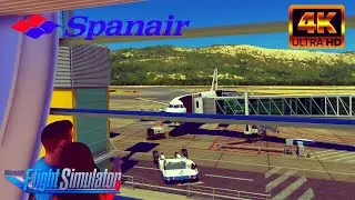 Microsoft Flight Simulator 2020 | A 320 | IVAO | Spanair | Dubrovnik - Barcelona | 4K
