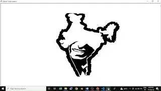 Sketch of Dr.  A.P.J.  Abdul Kalam using Python...