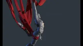 FEMALE IN MOTION-NON  SYMMETRICAL SCULPT-TIMELAPSE
