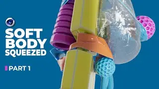 [Part 1] Soft Body Squeezed Tutorial Cinema 4D 2024.2