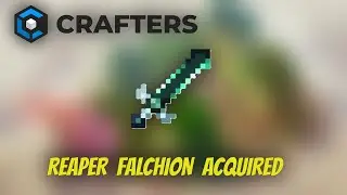 It's time for an upgrade in craftersmc skyblock making reaper falchion in craftersmc #craftersmc