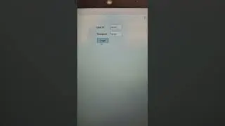 Java awt. A simple login form.