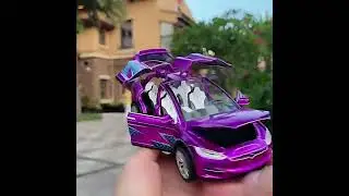 Tesla Model X Alloy Car Model Diecast Metal Toy Modified Vehicles Car Model Simulation Collection