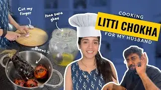 Surprising My Husband with His Favorite Litti Chokha🥰😚