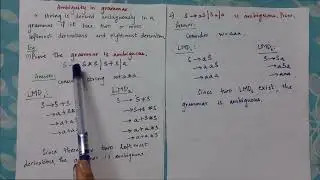 Ambiguity in Context Free Grammar| How to check if grammar is ambiguous