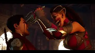 Kenshi Lost his Eyes and Mileena Transformation Scene | Mortal Kombat 1