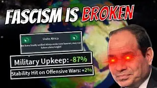 FASCISM IS COMPLETELY BROKEN!!! -90% MILITARY UPKEEP - Roblox Rise of Nations Egypt