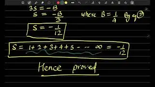 Ramanujam Infinite Series Solution | #ramanujam #kanhaiyasir #theexam