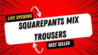 Live Opening Squarepants Mix Trousers #ukayukay #viral #trouser #liveopening #squarepants