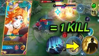 EDITH 1ST SKILL & FLICKER COMBO 🤔🔥|| EDITH BEST BUILD AND EMBLEM 2023 (MLBB)