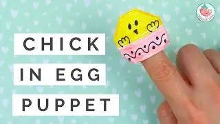 🐣 EASY DIY Easter Origami Chick - Chicken in Egg Finger Puppet | Origami Finger Puppets Tutorial