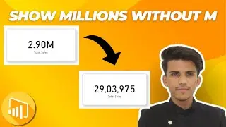 How to Show Values in Millions in Power BI Without M | Power BI Formatting Tips
