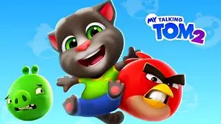 My Talking Tom 2 X Angry Birds - Fight with Pigs! 💥🐷 #mytalkingtom2 #gameplay #funny