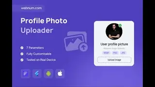 FlutterFlow Profile Picture Upload Widget 👤📤 
