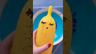 making 🥣 slime with funny balloons