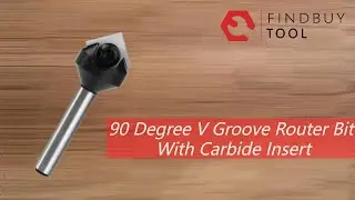 90 Degree V Groove Router Bit With Carbide Insert - Demonstration