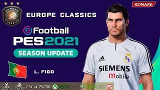 L. FIGO face+stats (Europe Classics) How to create in PES 2021