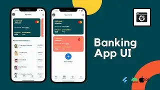 Banking App UI - Flutter UI - Speed Code